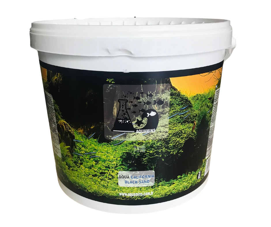 AQUAMİNS SİYAH AKVARYUM KUMU 3.5 MM 25 KG
