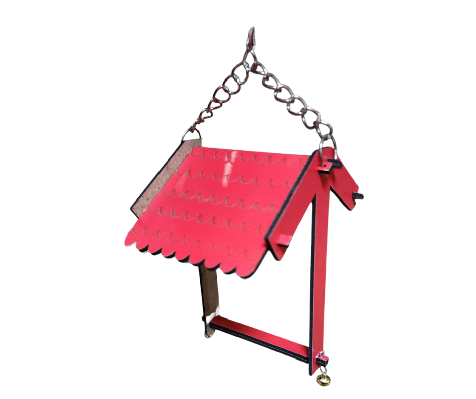 ÇATILI AHŞAP KUŞ SALINCAĞI