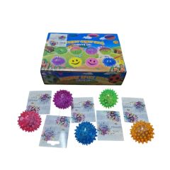 TJWJ286 Öten Işıklı Dikenli Top Oyuncak 5 cm 12 li