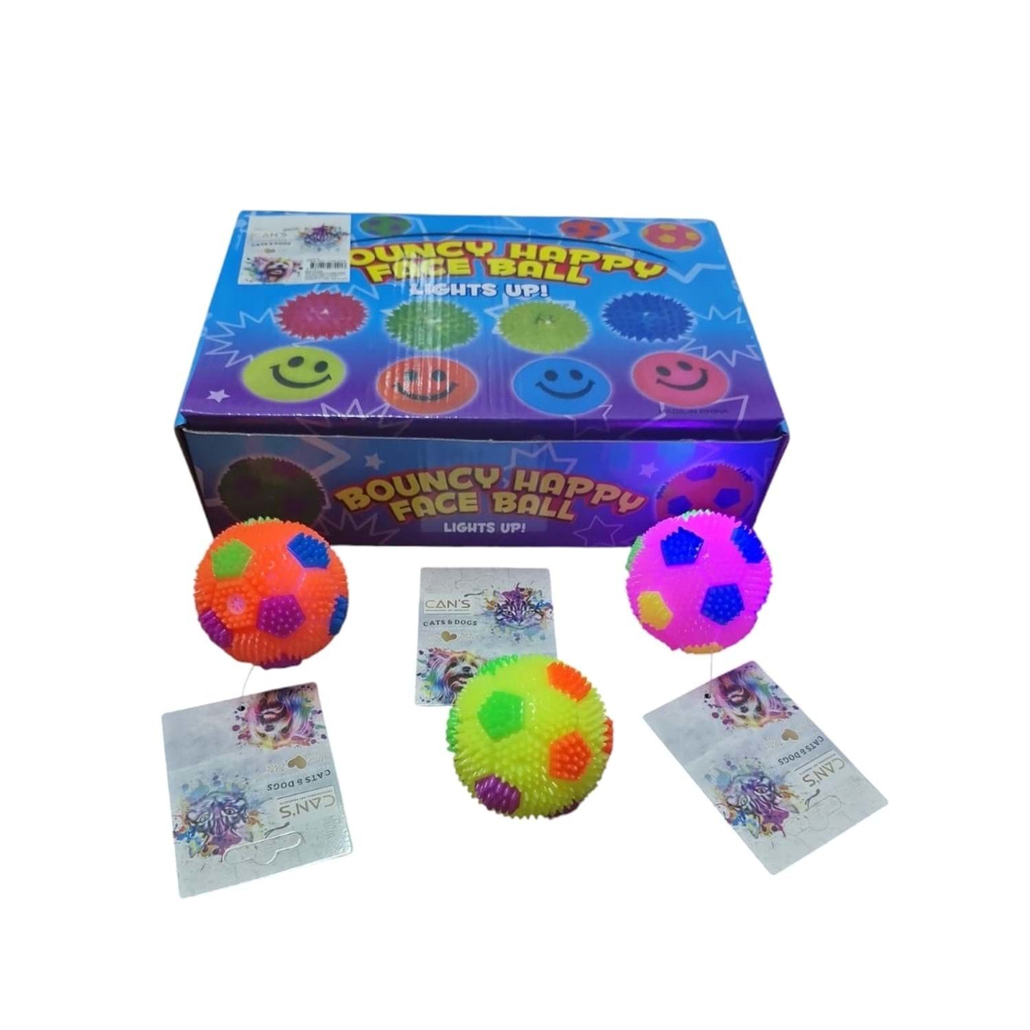 TJWJ278 Öten Işıklı Top Oyuncak 6 cm 12 li