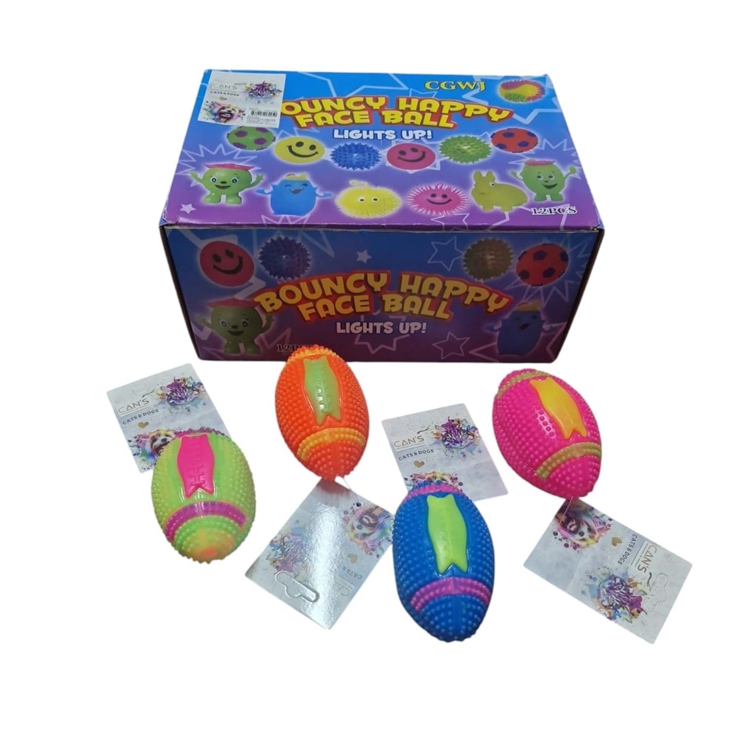 TJWJ296 Öten Işıklı Beyzbol Top Oyuncak 10 cm 12 li