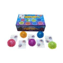 TJWJ287 Öten Işıklı Dikenli Top Oyuncak 6 cm 12 li