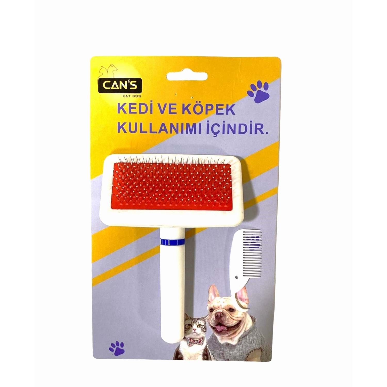 Kedi Ve Köpek Telli Tarak 13.5 x 10 cm