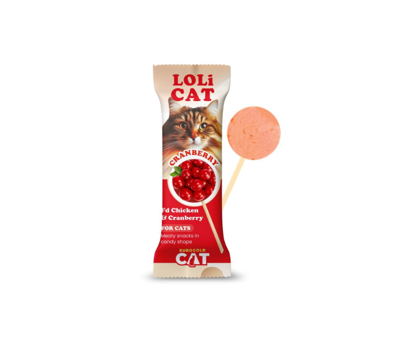 EuroGold Cat LoliCat FD Kedi Ödülü Kızılcıklı 1,5 Gr (15 li)