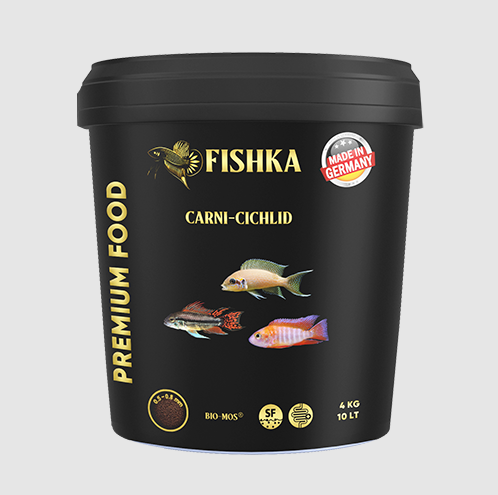 FISHKA PREMIUM CARNI-CICHLID GRANÜL YEM 10 LT 4 KG