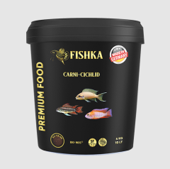 FISHKA PREMIUM CARNI-CICHLID GRANÜL YEM 10 LT 4 KG