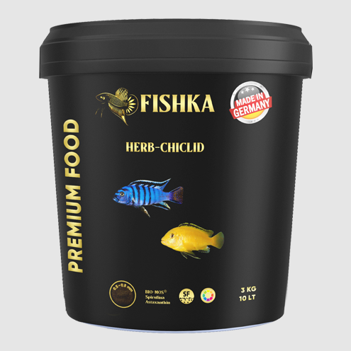 FISHKA PREMIUM HERB-CHICLID GRANÜL YEM 10 LT 3 KG