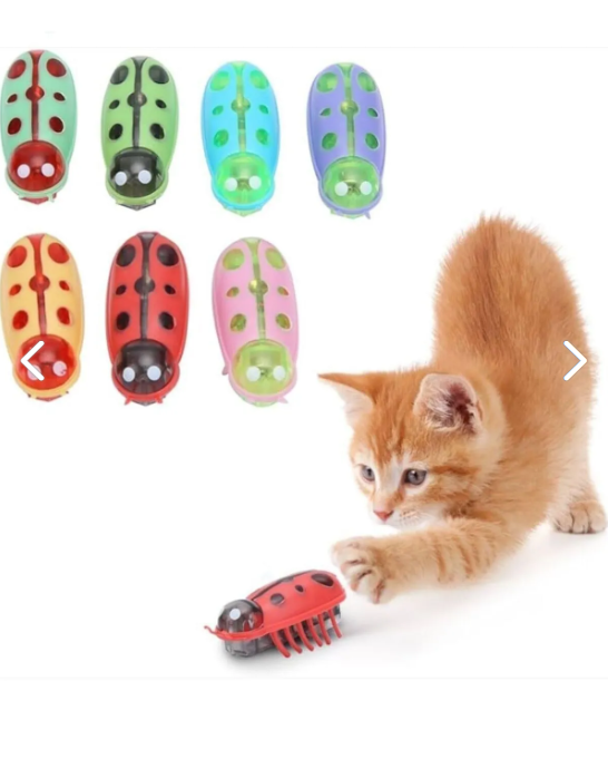 Pilli Hareketli Böcek İnteraktif Kedi Oyuncağı