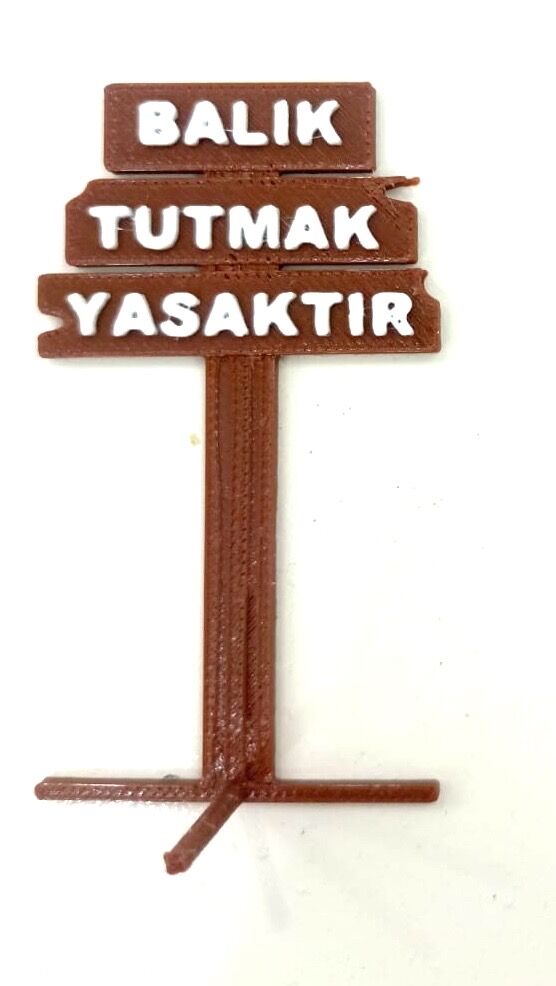 Akvaryum Dekoru YÜZMEK  Yasaktır 10 adet.