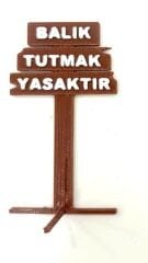 Akvaryum Dekoru Balık Tutmak Yasaktır 10 adet.