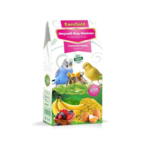 EuroGold Yumurtalı Meyveli Kuş Maması 100 gr 10 Adet