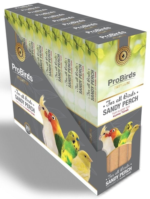 PRO BİRDS Kumlu Tünek 4'Lü 10 Adet