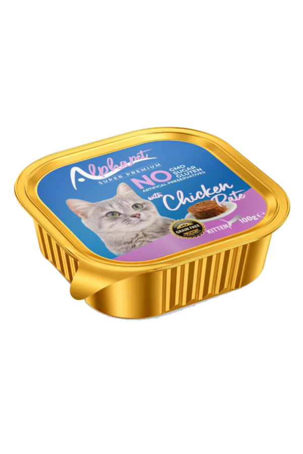 ALPHA TAVUK ETLİ EZME YAVRU KEDİ ALU CUP *16 LI