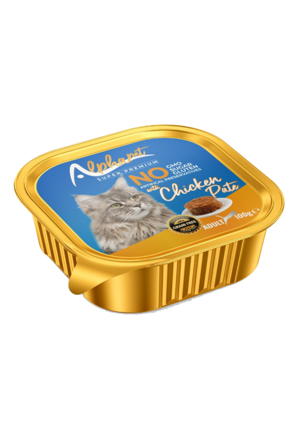 ALPHA ALU CUP YETİŞKİN KEDİ EZME TAVUKLU 16'LI
