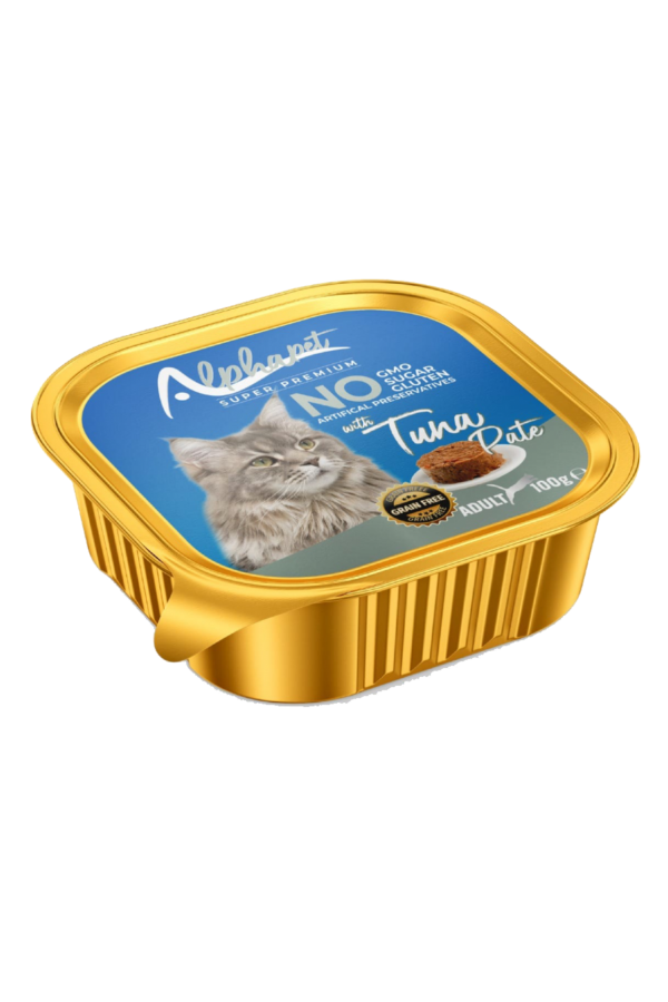 ALPHA ALU CUP YETİŞKİN KEDİ EZME TUNA BALIKLI 16'LI