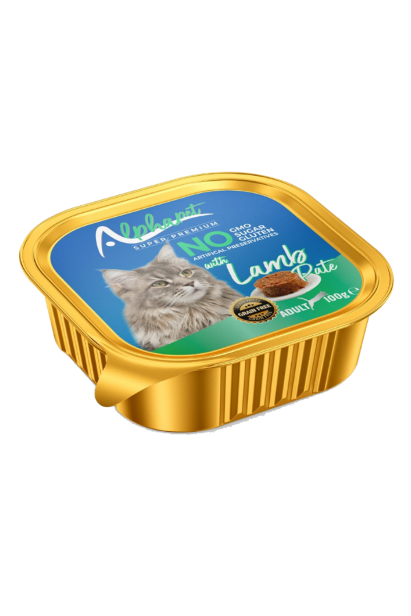 ALPHA ALU CUP YETİŞKİN KEDİ EZME KUZULU 16'LI