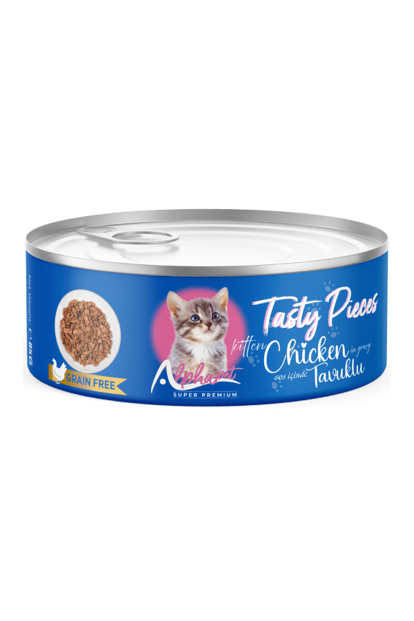 ALPHA PET YAVRU KEDİ SOSLU GOURMET TAVUK ETLİ 100 GR. 24'LÜ