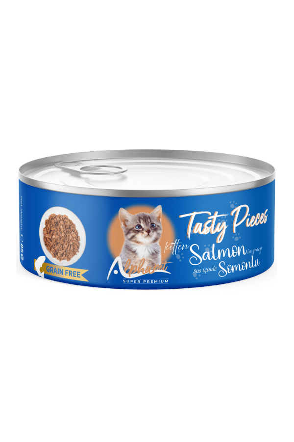 ALPHA PET YAVRU KEDİ SOSLU GOURMET SOMONLU 100 GR. 24'LÜ