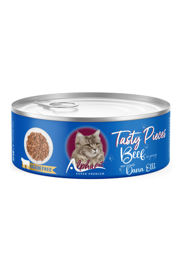 ALPHA PET YETİŞKİN KEDİ SOSLU GOURMET BİFTEKLİ 100 GR. 24'LÜ