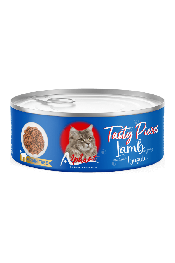 ALPHA PET YETİŞKİN KEDİ SOSLU GOURMET KUZU ETLİ 100 GR. 24'LÜ