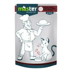 Master Dana Etli Pouch Kedi Maması Jöle 80 Gr 24 Adet