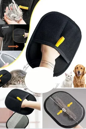 Çift Taraflı Statik Kedi Köpek Tüy Temizleme Eldiveni Giysiler Mobilyalar Halılar İçin
