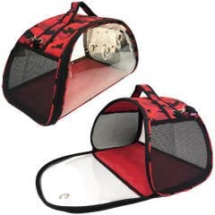 PETPRETTY ŞEFFAF ÇANTA KIRMIZI K. 50x28x28 cm