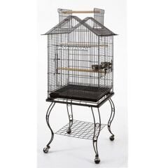Sehpalı Papağan Kafesi Prinç 51x51x139