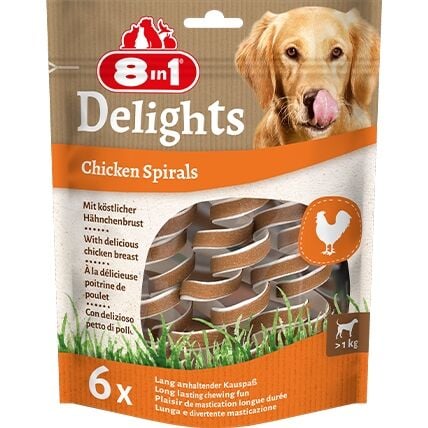 8in1 Delights Chicken Spirals 6lı