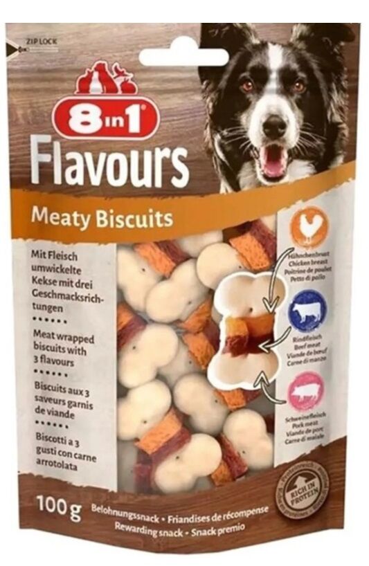 8in1 Flavours Meaty Biscuits