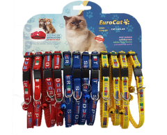 EuroCat Bayrak Desenli Çıngıraklı Kedi Boyun Tasması 12'li