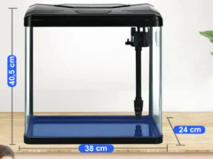 Yerli Işıklı Filtreli Akvaryum 40x38x24 cm