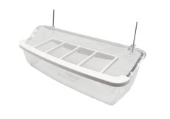 TİSERT Telli Izgaralı Yemlik Şeffaf - 15 cm - 10 lu