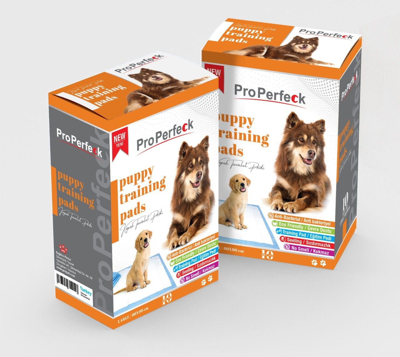 TUVALET EĞİTİM PEDİ KOKUSUZ 60x90 10'LU 12 ADET