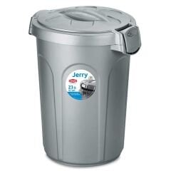 Jerry Yuvarlak Mama Kutusu 23 Litre Gri (6)