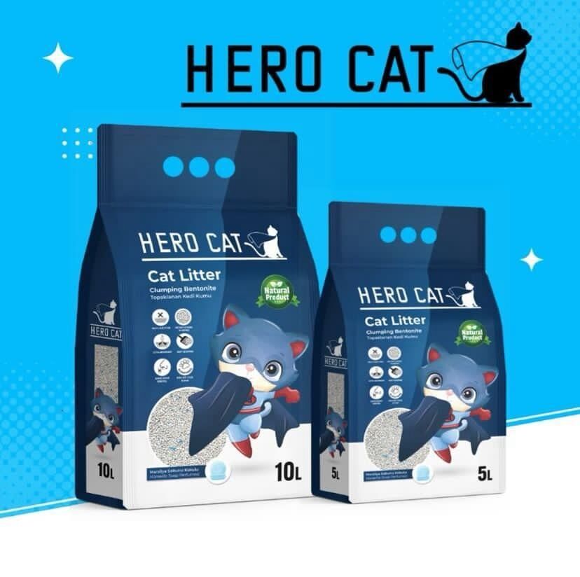 Hero Cat Marsilya Sabun Bentonit Kedi Kumu 5 Lt