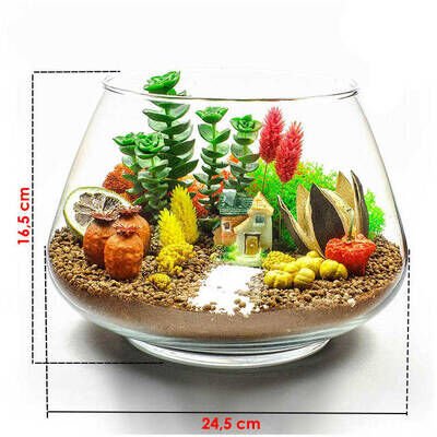 Büyük Oslo Fanus 6 lı (24,5*16,5) İçi Boş Fanus