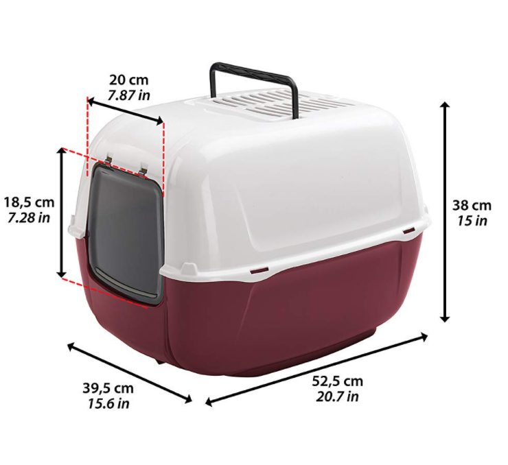 PRIMA KAPALI KEDİ TUVALETİ 52.5x39.5x38 Cm