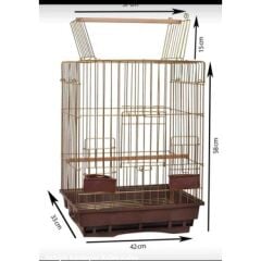 Üsten Açılır Galvaniz Kaplama Papağan Kafesi