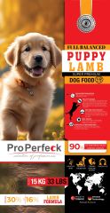PRO PERFECK PREMİUM KUZULU YAVRU KÖPEK MAMASI 15 KG