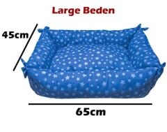 Kenarları Papyonlu Kedi Köpek Yatağı 65x45 cm