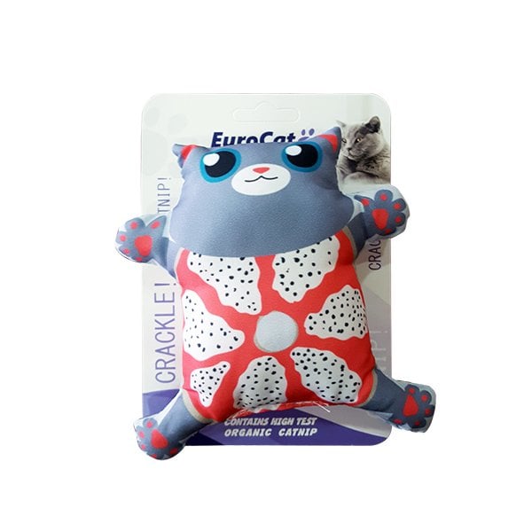 EuroCat Catnip Kedi Oyuncağı Yastık Gri Kedi 13 cm