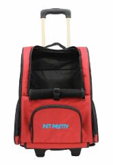 PETPRETTY ÇEKÇEKLİ SIRT ÇANTASI KIRMIZI