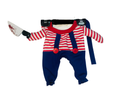 Pijamalı Köpek Kostüm Medium 6-10 Kg Boy : 31 Cm