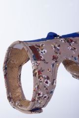 Desenli Göğüs Tasma Seti Kahverengi