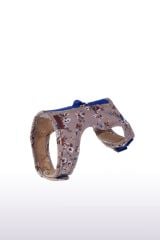 Desenli Göğüs Tasma Seti Kahverengi