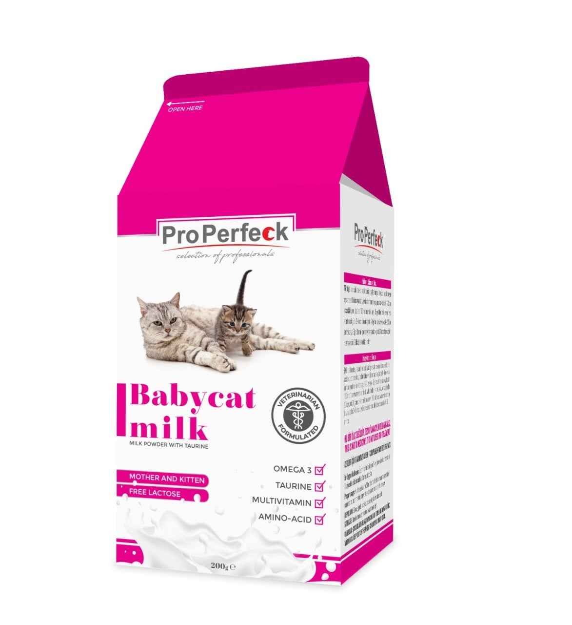 PRO PERFECK KEDİ SÜT TOZU 200 GR