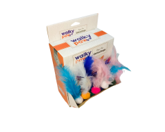 Walky Paw Tüylü Yumuşak Top Kedi Oyuncağı 96'Lı