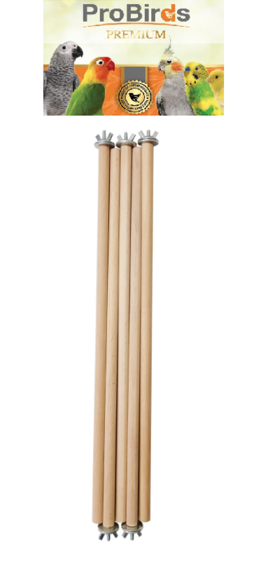 Vidalı 40 Cm tünek 5'li paket