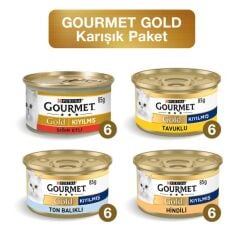 Purina Gourmet Gold Karışık Kedi Konservesi 85 gr X 48 Adet